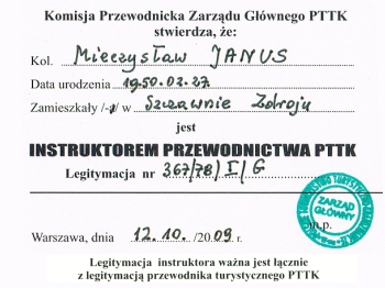 Mietek Janus - Wałbrzyscy Przewodnicy PTTK